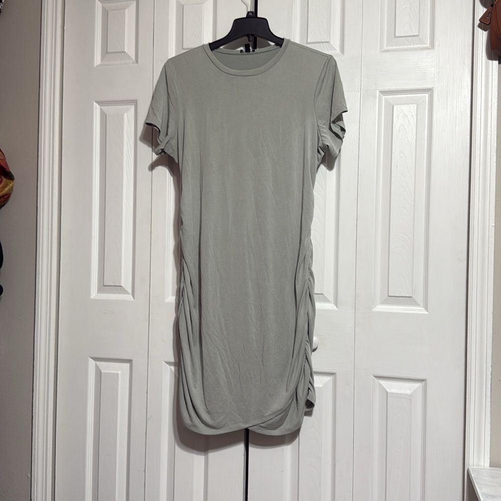 Express sage green knit casual dress size XL